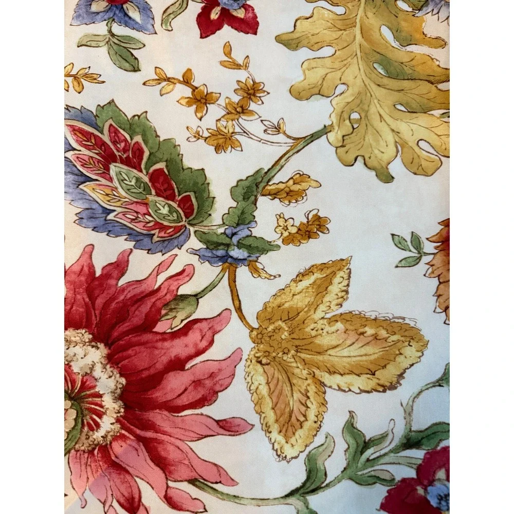 Vintage Floral Botanical 3.2 yards Fabric design 57